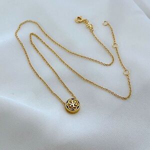 Tory Burch Gold Pendant Necklace